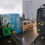 Many Passengers Injured As Fully Loaded BRT Bus Overturns In Lagos