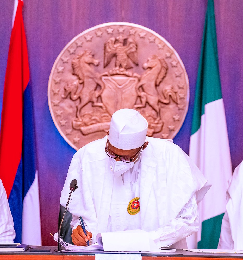 Nigeria’s 2021 budget signed into law by President Buhari