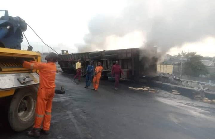  Another tanker explosion on Otedola bridge,Lasema clears road