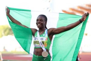 Nigeria’s Amusan shines, wins 100m hurdles gold, breaks record