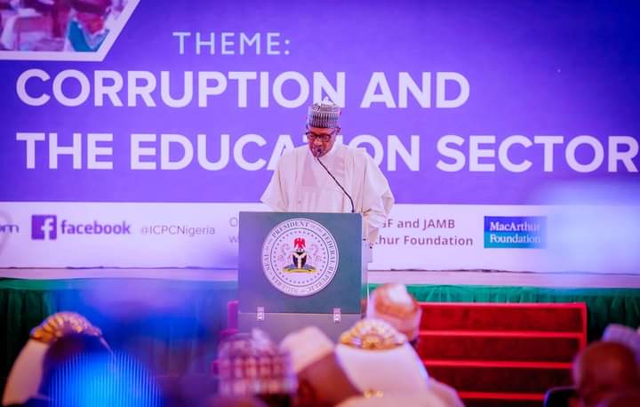BUHARI SAYS CORRUPTION IN EDUCATION SECTOR UNDERMINING GOVT INVESTMENTS, URGES BETTER TRANSPARENCY