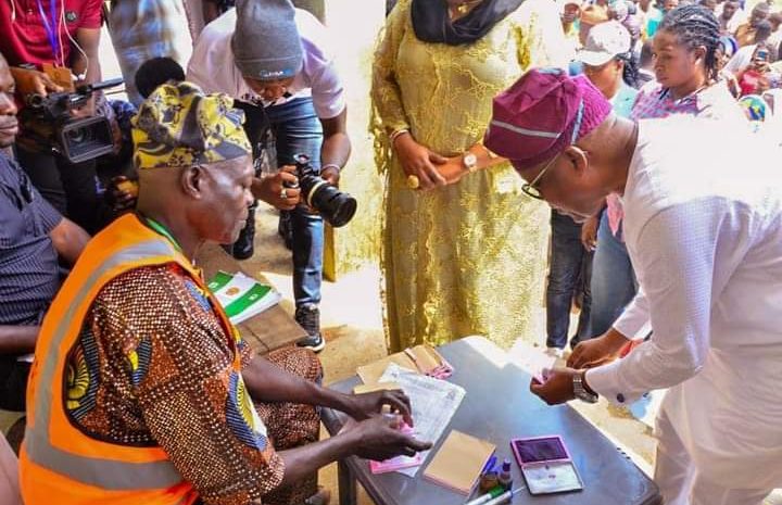  Osun LG Election: Oyetola casts vote, describes Election process peaceful