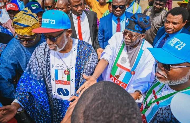  TINUBU ARRIVES ONDO,COMMISSIONS SOUTHWEST CAMPAIGN OFFICE
