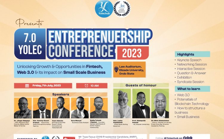  2023 Young Leaders Entrepreneurship Conference set to hold in Ondo,targets rural communities