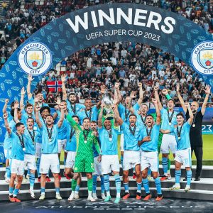 BREAKING: Man City win Sevilla with penalties,wins first UEFA Super Cup