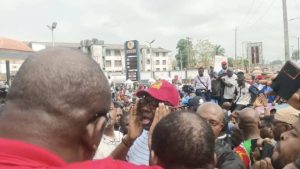 Governor Makinde Joins NLC Protest In Oyo