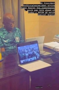 Tinubu Speaks With Super Eagles Ahead Of Angola Match