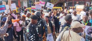 Photo News: Nigerians Protest over Hardship on Democracy Day