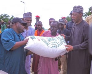 Zulum Distributes FG’s Food Relief to 10,000 Families in Mafa