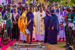 Tinubu Leads Tribute as Late Chief of Army Staff is Buried