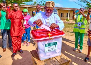 OndoDecides2024: Ondo DG votes in Owo, urges people to turn up