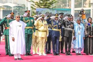 Vice President, Others Lay Wreaths At Armed Forces Remembrance Day Parade