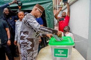 Ogun gov votes, commends peaceful turnout during By-election
