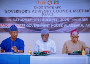 ONDO STATE GOVERNOR’S ADVISORY COUNCIL HOLDS MAIDEN MEETING IN AKURE