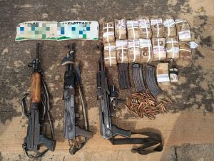 POLICE OPERATIVES RESCUE ONE, ARREST THREE SUSPECTED KIDNAPPERS WITH CACHE OF ARMS