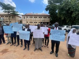 NBA, Communities Protest illegal Demolitions & Military Disobedience of Court Orders in Kaduna