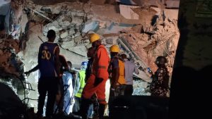 Three-storey building collapses, four rescued in Yaba