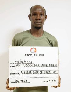 EFCC Arraigns Man for Alleged Stealing in Enugu