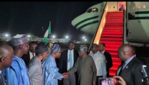 Tinubu returns to Abuja after short vacation