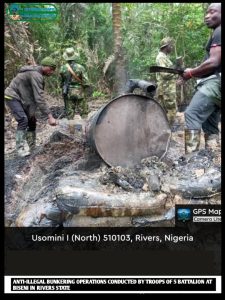 Troops Destroys Several Artisanal Refineries, Frustrate Attempt to Set-up Illegal Bunkering Hub