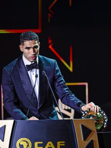 Morocco’s Hakimi beats Osimhen wins Africa Player of the Year Award