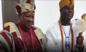 Ooni of Ife Bestows Traditional Title On Ghanaian President Mahama