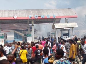 Just In: Gas station explodes in Calabar, injures residents, destroys property