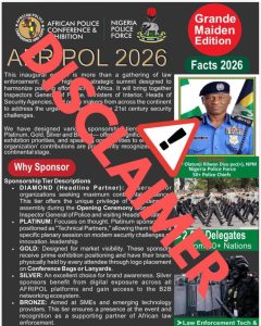 Police Disown Unauthorized ‘AFRIPOL 2026’ Programme