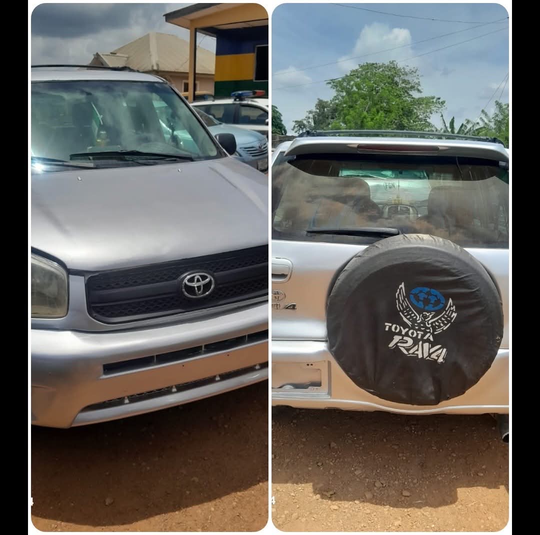Ondo Police Recover Stolen Toyota RAV4, Arrest Suspect in Intelligence-Led Operation