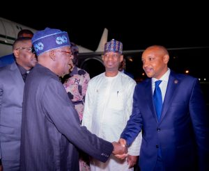 Tinubu Arrives Nairobi for Africa Forward Summit