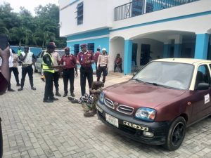 FRSC PATROL TEAM ARRESTS SUSPECTED “ONE-CHANCE” OPERATIVES, RECOVERS STOLEN PHONE IN IBADAN