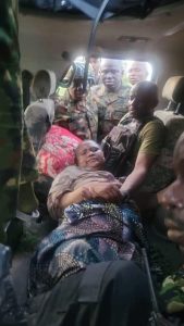 TROOPS RESCUE WIFE OF FORMER DIRECTOR DEFENCE INFORMATION FROM BANDITS