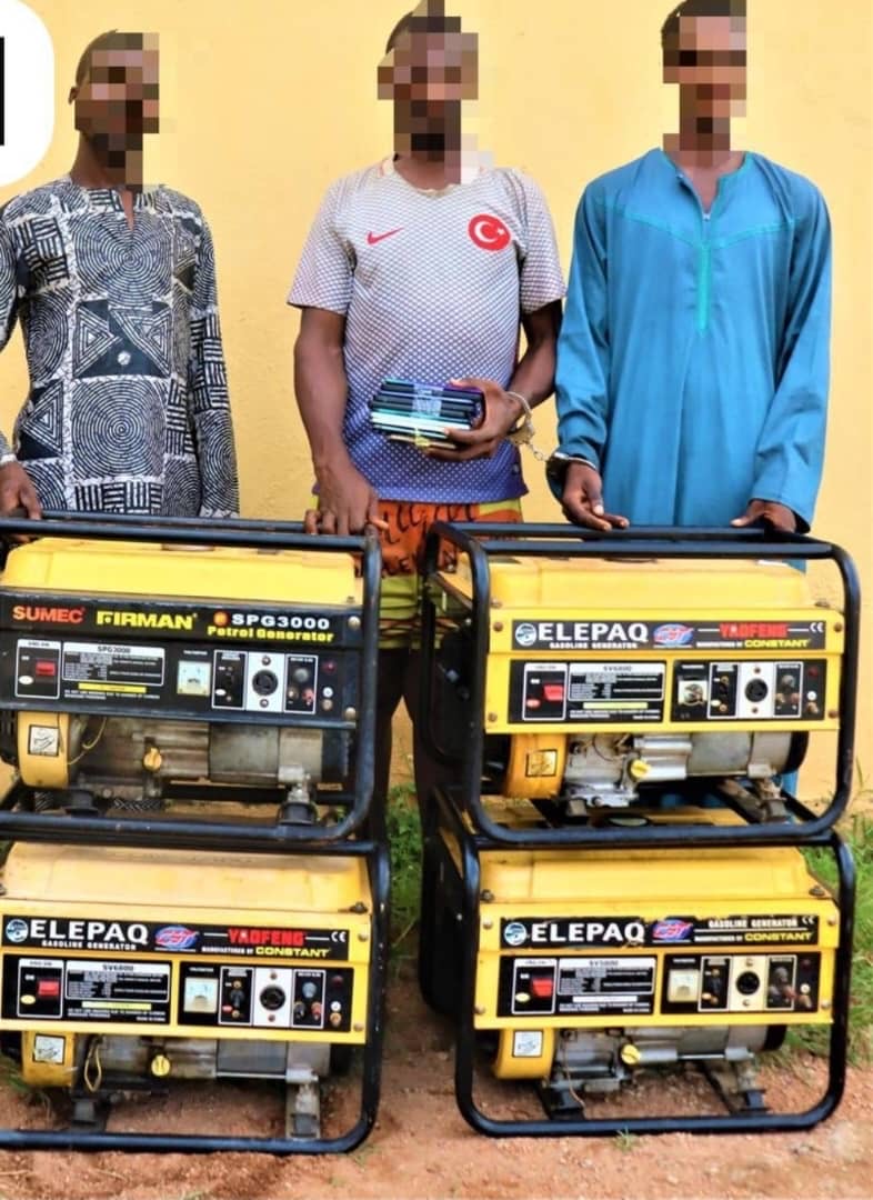 Ogun Police Arrest Six Suspects, Recover Firearms, Generators, Phones in Coordinated Crime Crackdown