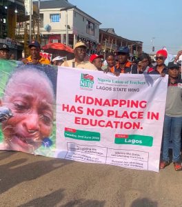 Lagos Teachers Stage Solidarity Walk Over Oyo School Abductions, Insecurity in Schools
