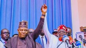 Again! Tinubu gives Shettima running mate ticket