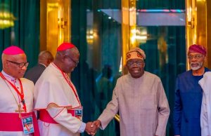 Tinubu Assures Catholic Bishops of Improved Security, Economic Recovery