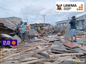 Joint Enforcement Team Continues Removal of Illegal Squatters, Towing of Vehicles Along Badagry Expressway