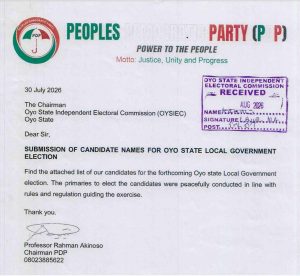 Oyo SIEC Accepts Candidates From Wike-Backed PDP For Council Polls