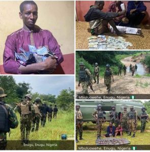 Army Extend Crime Fighting To Forest, Arrest Fleeing Commander Of Kidnappers in Enugu