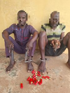 Ogun Police Arrest Two Armed Robbery Suspects, Recover Three Pistols, 18 Cartridges