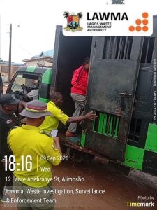 LAWMA Arrests Resident for Dumping in Drain