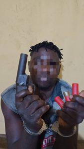 Ogun Police Arrest Suspected Cultist, Recover Two Pistols, Cartridges